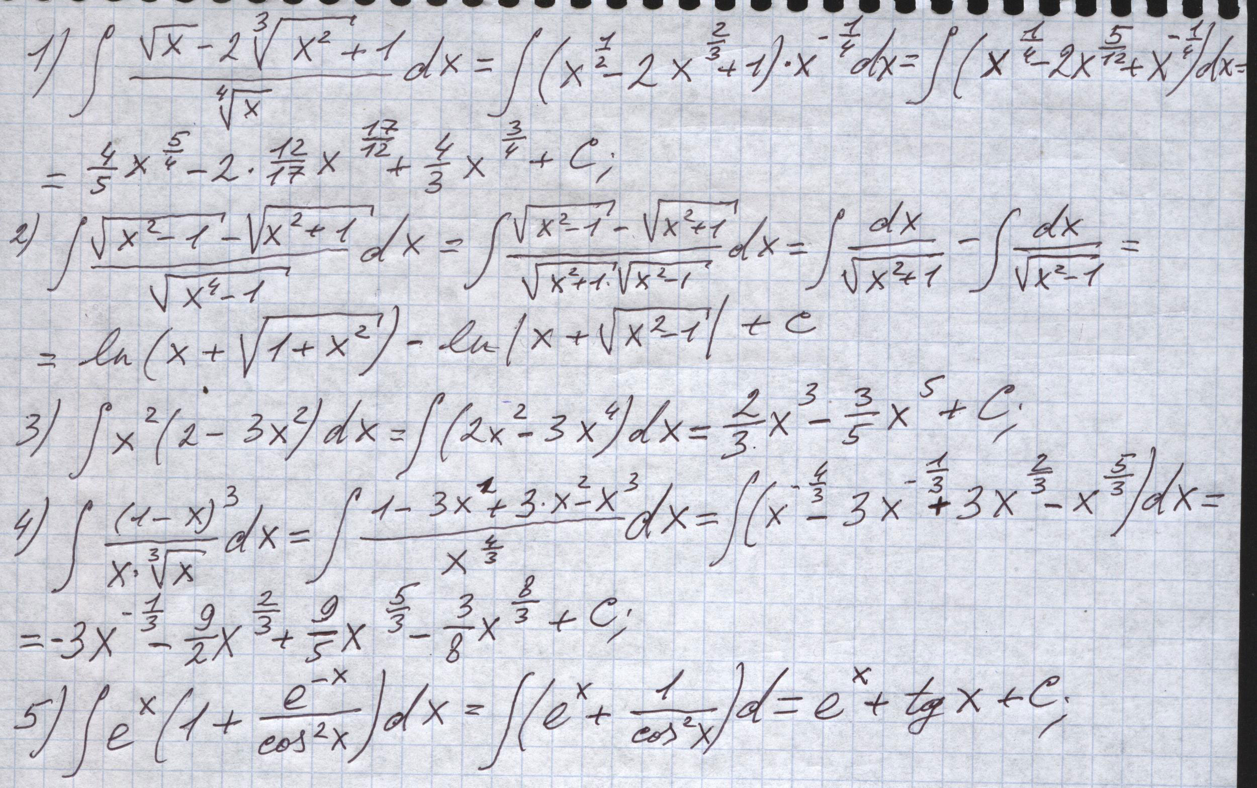 DX/sqrt(1+x^2)