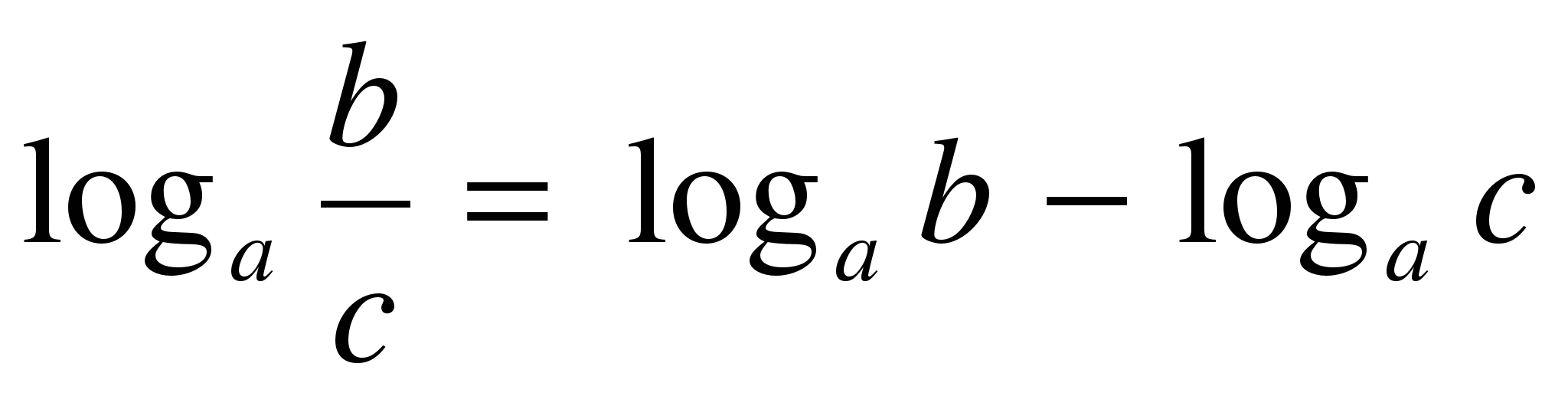 log . -log . log . log . - log . -log . log . log . - Используется формула есть формула логарифма дроби по основанию а - логарифм числителя по осн а минус логарифм знаменател...