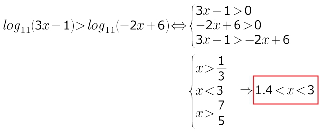 Log3 x 11 x